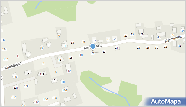 Czechówka, Kamieniec, 20, mapa Czechówka