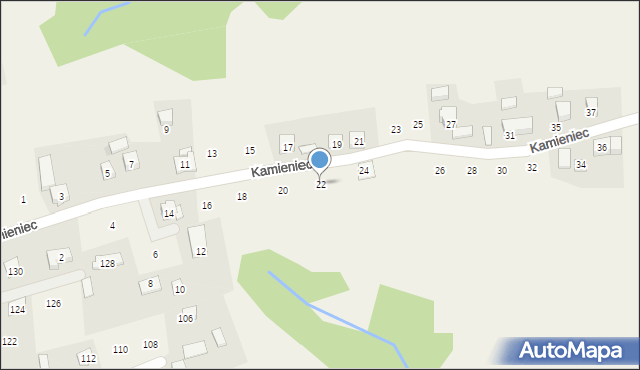 Czechówka, Kamieniec, 22, mapa Czechówka