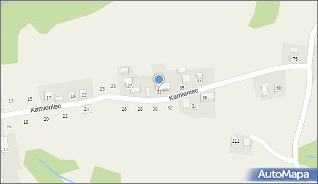 Czechówka, Kamieniec, 31, mapa Czechówka