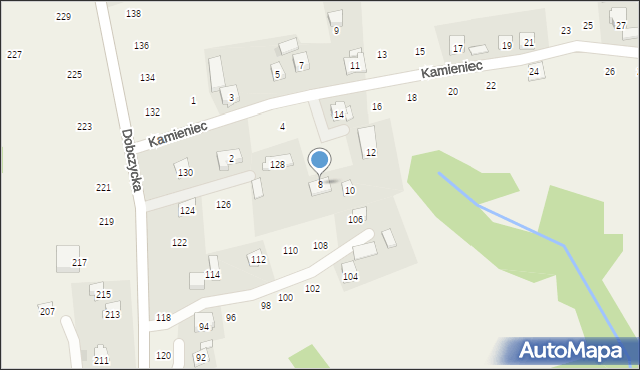 Czechówka, Kamieniec, 8, mapa Czechówka