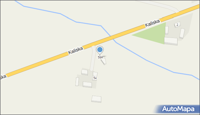 Czekanów, Kaliska, 54A, mapa Czekanów