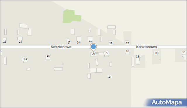 Czemierniki, Kasztanowa, 20, mapa Czemierniki