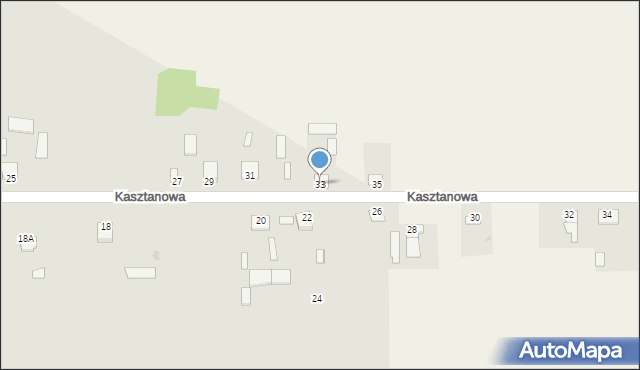 Czemierniki, Kasztanowa, 33, mapa Czemierniki