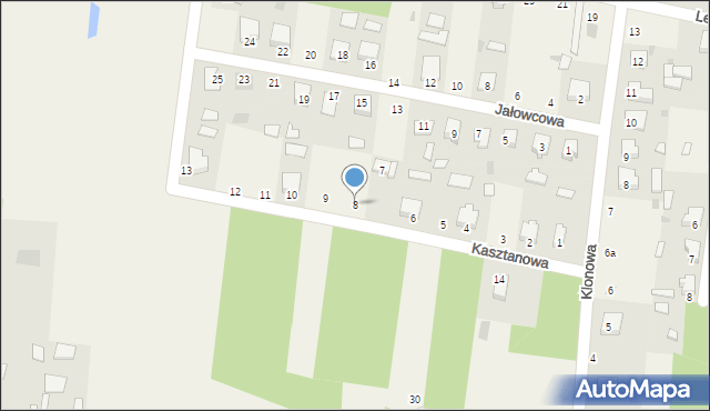 Czeremcha, Kasztanowa, 8, mapa Czeremcha