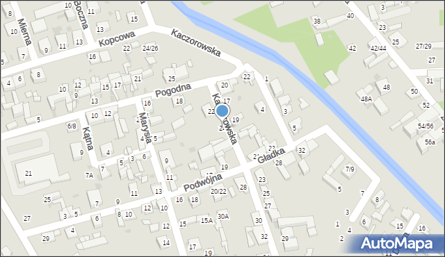 Częstochowa, Kaczorowska, 24, mapa Częstochowy