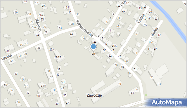 Częstochowa, Kaczorowska, 48, mapa Częstochowy