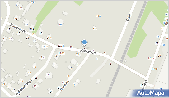 Częstochowa, Karłowicza Jana, 6, mapa Częstochowy