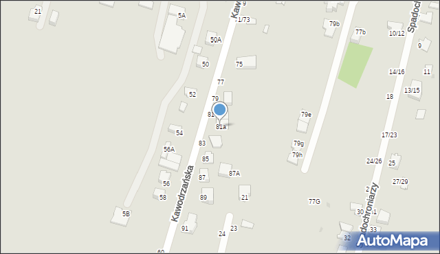 Częstochowa, Kawodrzańska, 81a, mapa Częstochowy