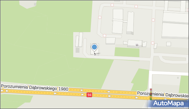 Dąbrowa Górnicza, Katowicka, 5, mapa Dąbrowa Górnicza