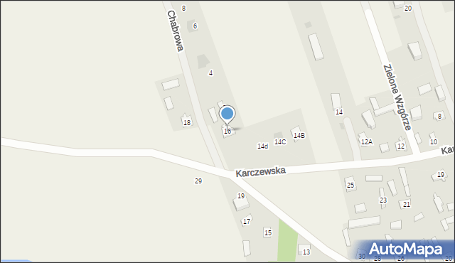 Dąbrówka, Karczewska, 16, mapa Dąbrówka