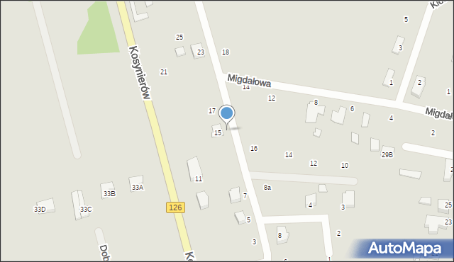 Dębno, Kasztanowa, 15, mapa Dębno