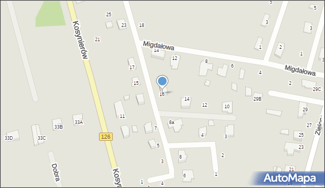 Dębno, Kasztanowa, 16, mapa Dębno