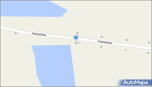 Dębowiec, Katowicka, 51, mapa Dębowiec