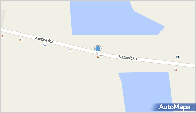 Dębowiec, Katowicka, 53, mapa Dębowiec