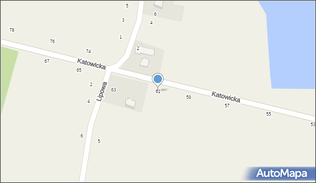 Dębowiec, Katowicka, 61, mapa Dębowiec