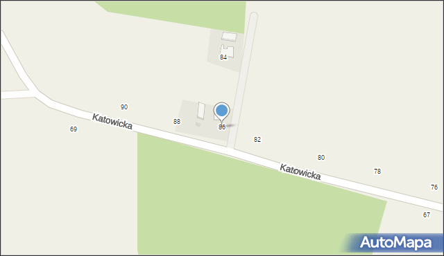 Dębowiec, Katowicka, 86, mapa Dębowiec