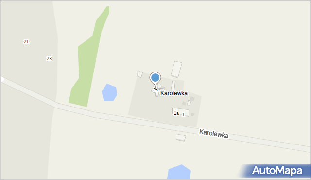 Dębówko, Karolewka, 2a, mapa Dębówko