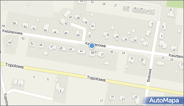 Dolaszewo, Kasztanowa, 39, mapa Dolaszewo