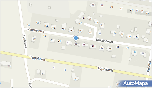 Dolaszewo, Kasztanowa, 45, mapa Dolaszewo