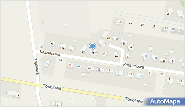 Dolaszewo, Kasztanowa, 48, mapa Dolaszewo