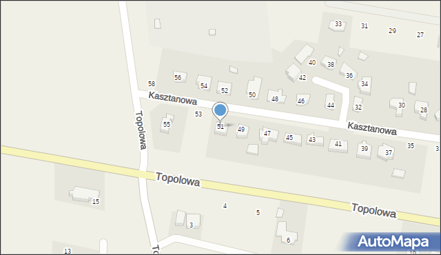 Dolaszewo, Kasztanowa, 51, mapa Dolaszewo