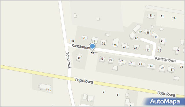 Dolaszewo, Kasztanowa, 53, mapa Dolaszewo