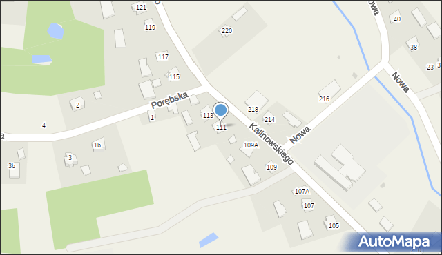 Dulcza Wielka, Kalinowskiego, ks., 111, mapa Dulcza Wielka