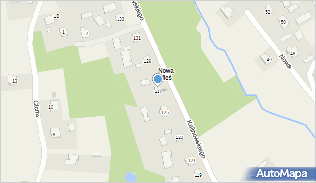Dulcza Wielka, Kalinowskiego, ks., 127, mapa Dulcza Wielka