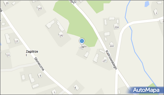 Dulcza Wielka, Kalinowskiego, ks., 139, mapa Dulcza Wielka