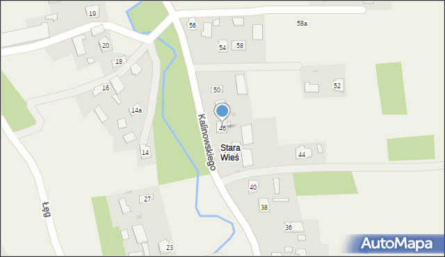 Dulcza Wielka, Kalinowskiego, ks., 46, mapa Dulcza Wielka
