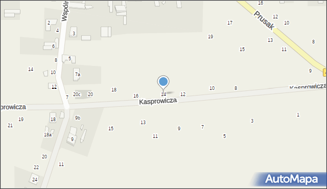 Dymaczewo Nowe, Kasprowicza Jana, 14, mapa Dymaczewo Nowe