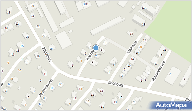 Działdowo, Kąkolowa, 6, mapa Działdowo