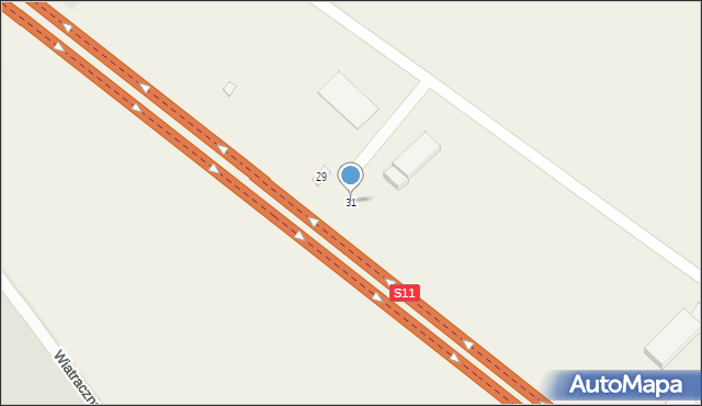 Dziećmierowo, Katowicka, 31, mapa Dziećmierowo