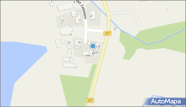 Dziwnówek, Kamieńska, 44, mapa Dziwnówek