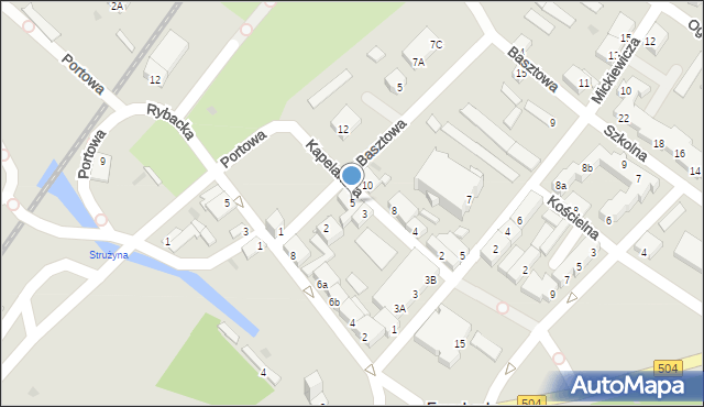 Frombork, Kapelańska, 5, mapa Frombork