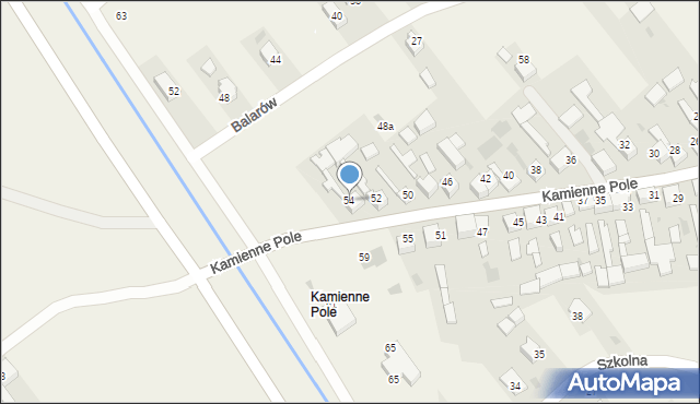 Frydman, Kamienne Pole, 54, mapa Frydman