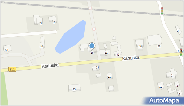 Garcz, Kartuska, 46, mapa Garcz