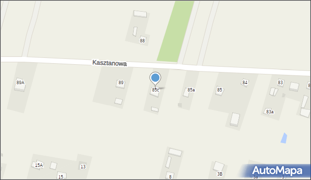 Garno, Kasztanowa, 85c, mapa Garno