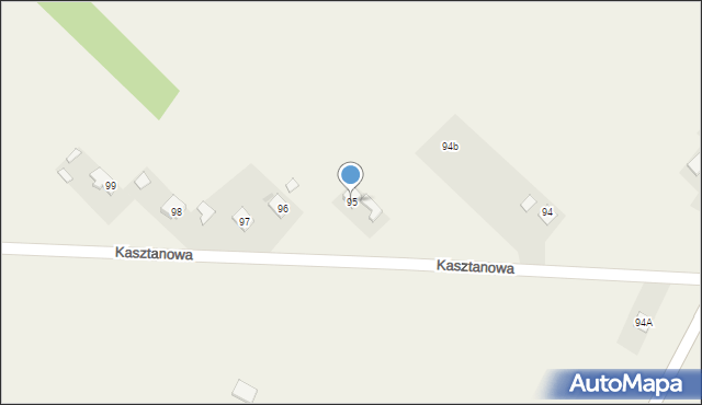 Garno, Kasztanowa, 95, mapa Garno