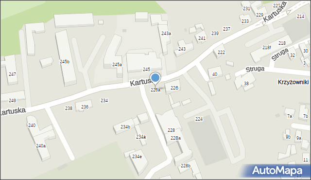 Gdańsk, Kartuska, 226a, mapa Gdańska