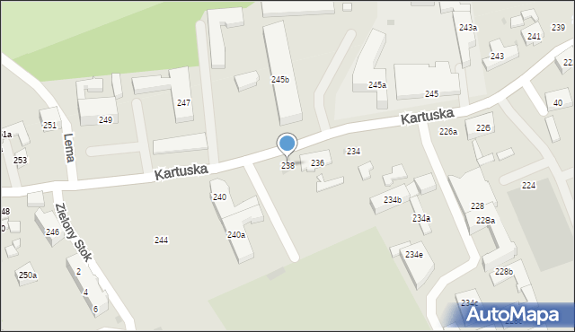 Gdańsk, Kartuska, 238, mapa Gdańska