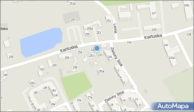 Gdańsk, Kartuska, 252, mapa Gdańska