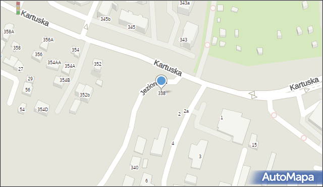 Gdańsk, Kartuska, 338, mapa Gdańska