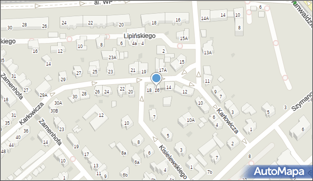 Gdańsk, Karłowicza Mieczysława, 16, mapa Gdańska
