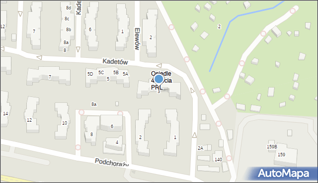 Gdańsk, Kadetów, 3, mapa Gdańska