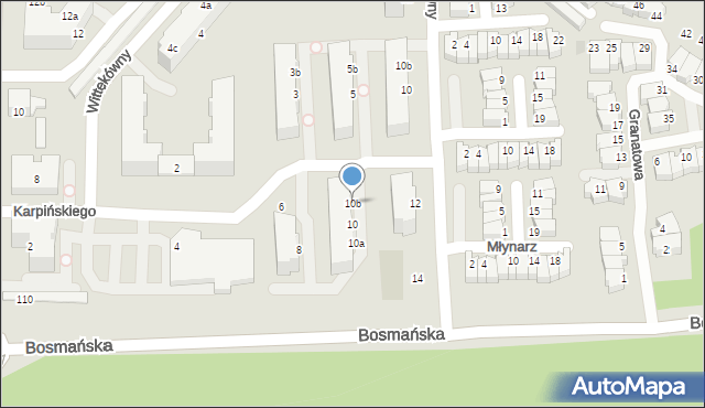 Gdynia, Karpińskiego Stanisława, gen., 10b, mapa Gdyni