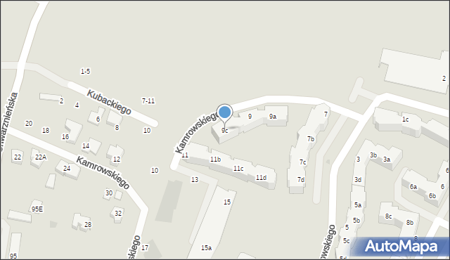 Gdynia, Kamrowskiego Jana, 9c, mapa Gdyni