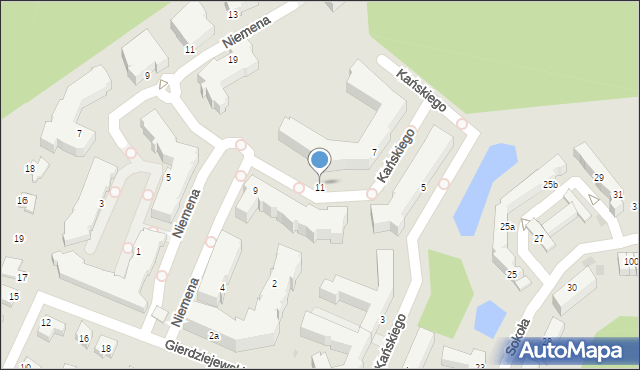 Gdynia, Kańskiego Władysława, 11, mapa Gdyni