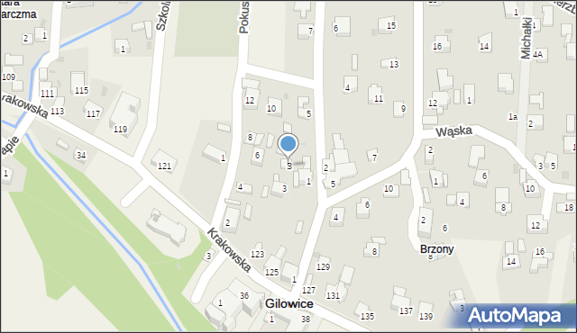 Gilowice, Kantykówka, 3, mapa Gilowice