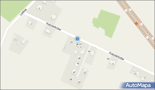 Gilowice, Kaczeńców, 2F, mapa Gilowice